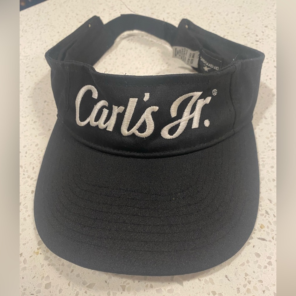 Carl's Jr. Adult one size fast food employee Black Visor